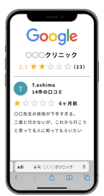 Googleマップの悪い口コミ